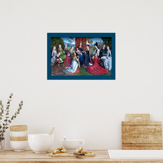 Poster Virgo inter Virgines (M 070) Bordered  (Cuisine)
