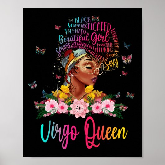 Poster Virgo Queen Black Women Persistent Belle (Devant)