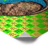 Poster Virgo & Water Dragon (Coin)