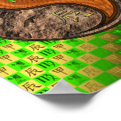 Poster Virgo & Wood Dragon (Coin)