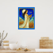 Poster Virgo Zodiac Beauty Under a Night Sky (Cuisine)