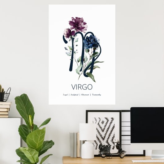 Poster Virgo Zodiac Star (Bureau à domicile)