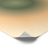 Poster Virgo Zodiac, Vert Brown Aura dégradé (Coin)