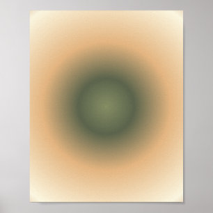 Poster Virgo Zodiac, Vert Brown Aura dégradé