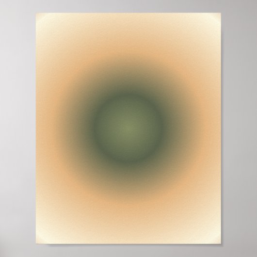 Poster Virgo Zodiac, Vert Brown Aura dégradé (Devant)