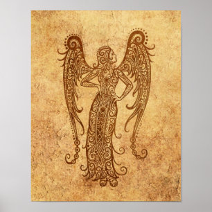 Poster Virgo Zodiac vintage