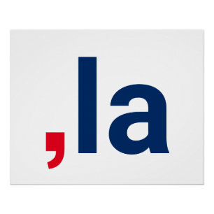 Poster Virgule La kamala prononciation drôle patriotique