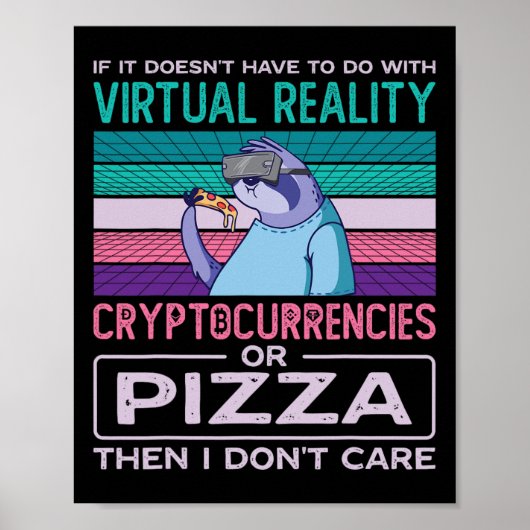 Poster Virtual Reality Vr Augmented Reality Ar Pizza Addi (Devant)