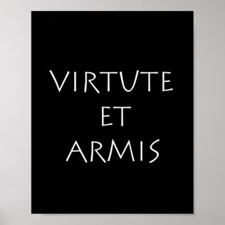 Poster Virtute et armis