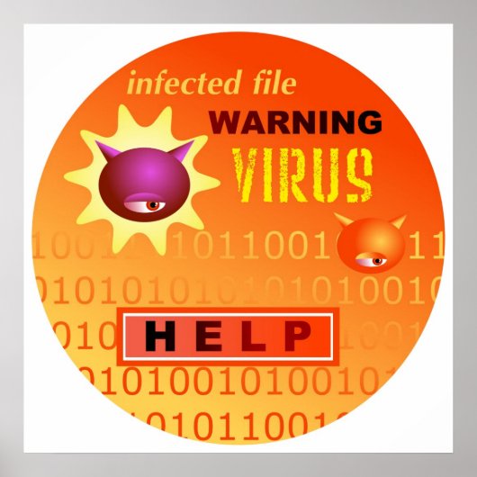 Poster Virus informatique (Devant)