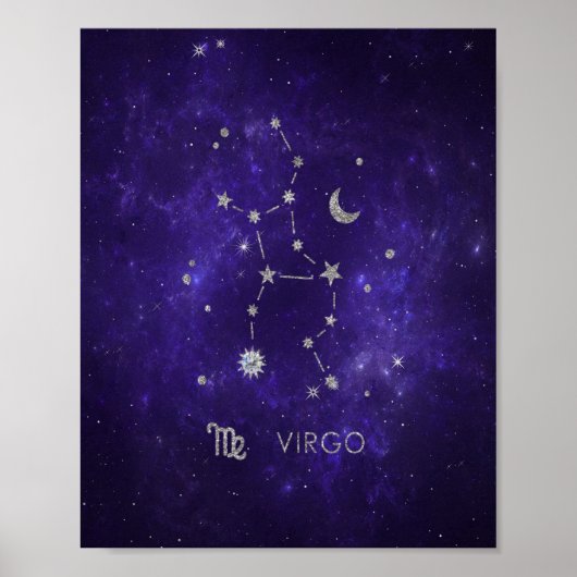 Poster Virus pourpre zodiaque | Horoscope d'astrologie co (Devant)