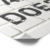 Poster Vis aujourd'hui, citation motivante (Coin)