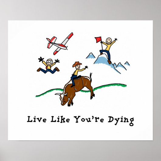 Poster Vis comme si tu mourais (Devant)