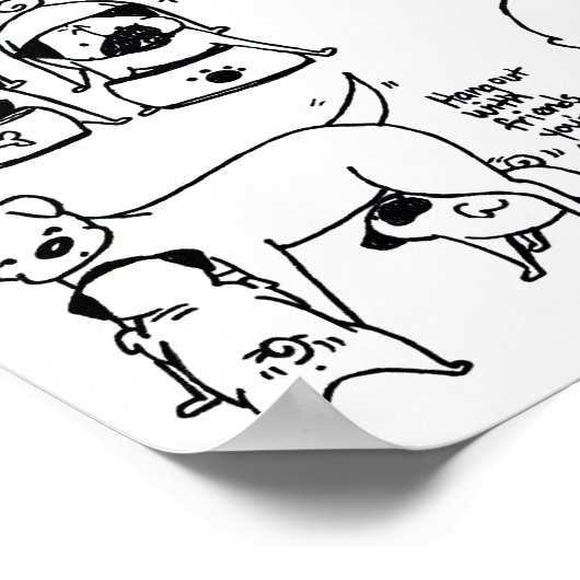 Poster Vis Comme Un Carlin ! (Coin)