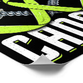 Poster Vis Lymphome Cancer Lime Sensibilisation Ruban Com (Coin)