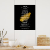 Poster "Vis ta vie" Plumes d'or par le chef Tecumseh (Cuisine)