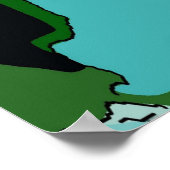 Poster Visage Abstraite (Coin)