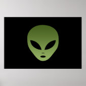 Poster Visage Alien extraterrestre (Devant)
