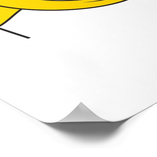 Poster Visage avec Fleur (Coin)