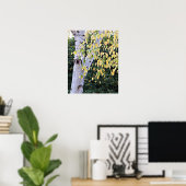 Poster Visage d'Arbre de bouleau Nature (Bureau à domicile)