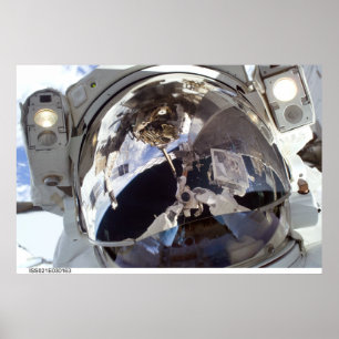 Poster Visage d'astronaute