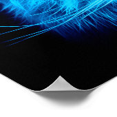 Poster Visage de chat bleu (Coin)