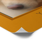 Poster Visage de chien sucré personnalisé (Coin)