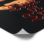 Poster Visage de citrouille pour Halloween (Coin)