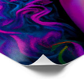 POSTER VISAGE DE CRÂNE DE STYLE HALLOWEEN AUX COULEURS MO (Coin)