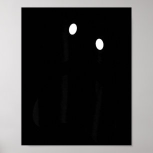Poster Visage de fantôme idiot Halloween drôle visage de