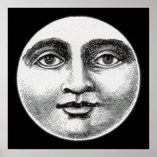 Poster Visage de la lune (Devant)