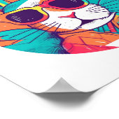 Poster Visage De Lapin Avec Lunettes De Soleil Pour Garço (Coin)