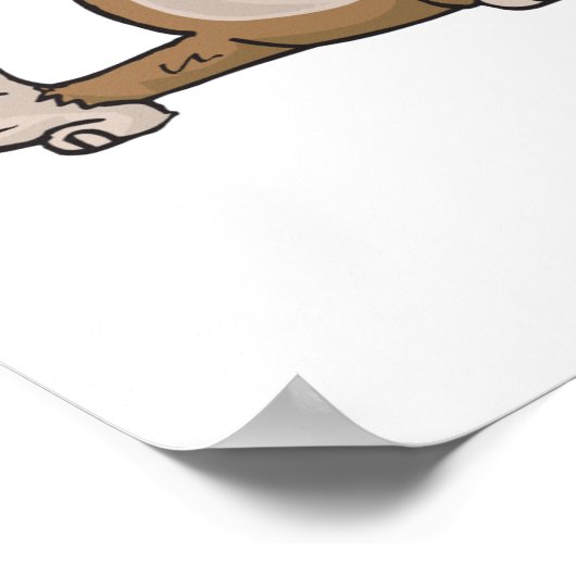 Poster visage de singe (Coin)