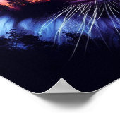 Poster Visage de tigre et paysage de coucher de soleil Pi (Coin)