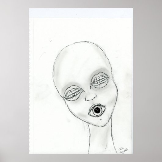 Poster Visage doux (Devant)