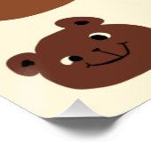 Poster Visage drôle d'ours (Coin)