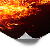 Poster Visage du lion flamboyant (Coin)