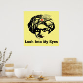 Poster Visage du magicien, ajouter du texte (Cuisine)