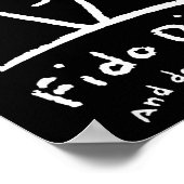 Poster Visage Fido Dido N'oublie pas (Coin)