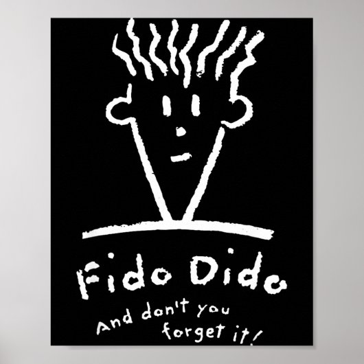 Poster Visage Fido Dido N'oublie pas (Devant)