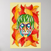 Poster Visage Grimace (Devant)