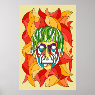 Poster Visage Grimace