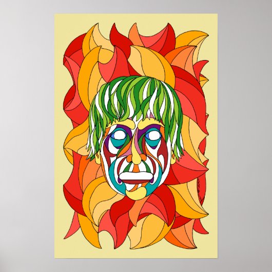 Poster Visage Grimace (Devant)