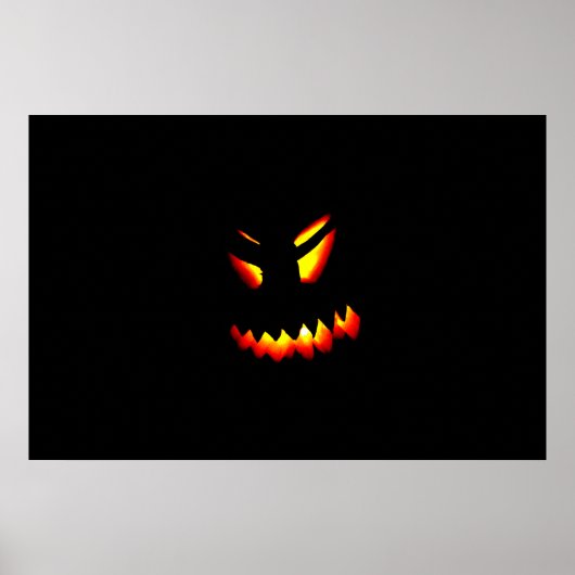 Poster Visage Jack-O-Lantern Halloween (Devant)