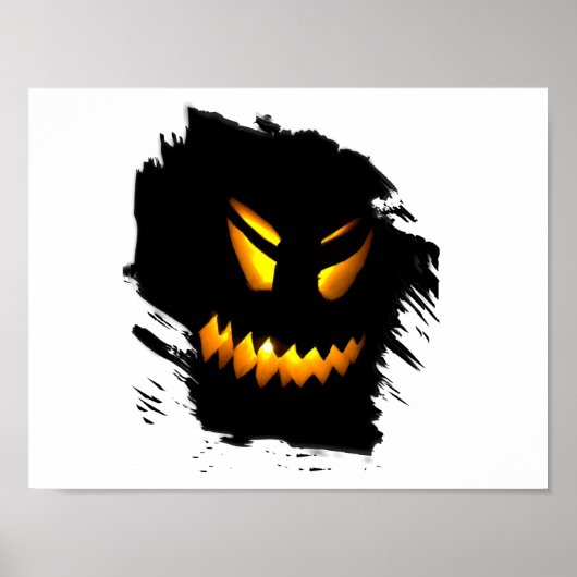 Poster Visage Jack-O-Lantern Halloween (Devant)