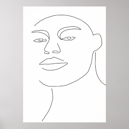 Poster Visage masculin (Devant)