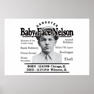 Poster Visage Nelson de bébé de bandit