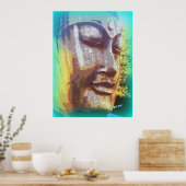 Poster visage serein de Bouddha (Cuisine)