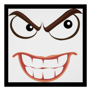 POSTER VISAGE SINISTRE