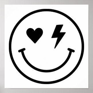 Poster Visage souriant